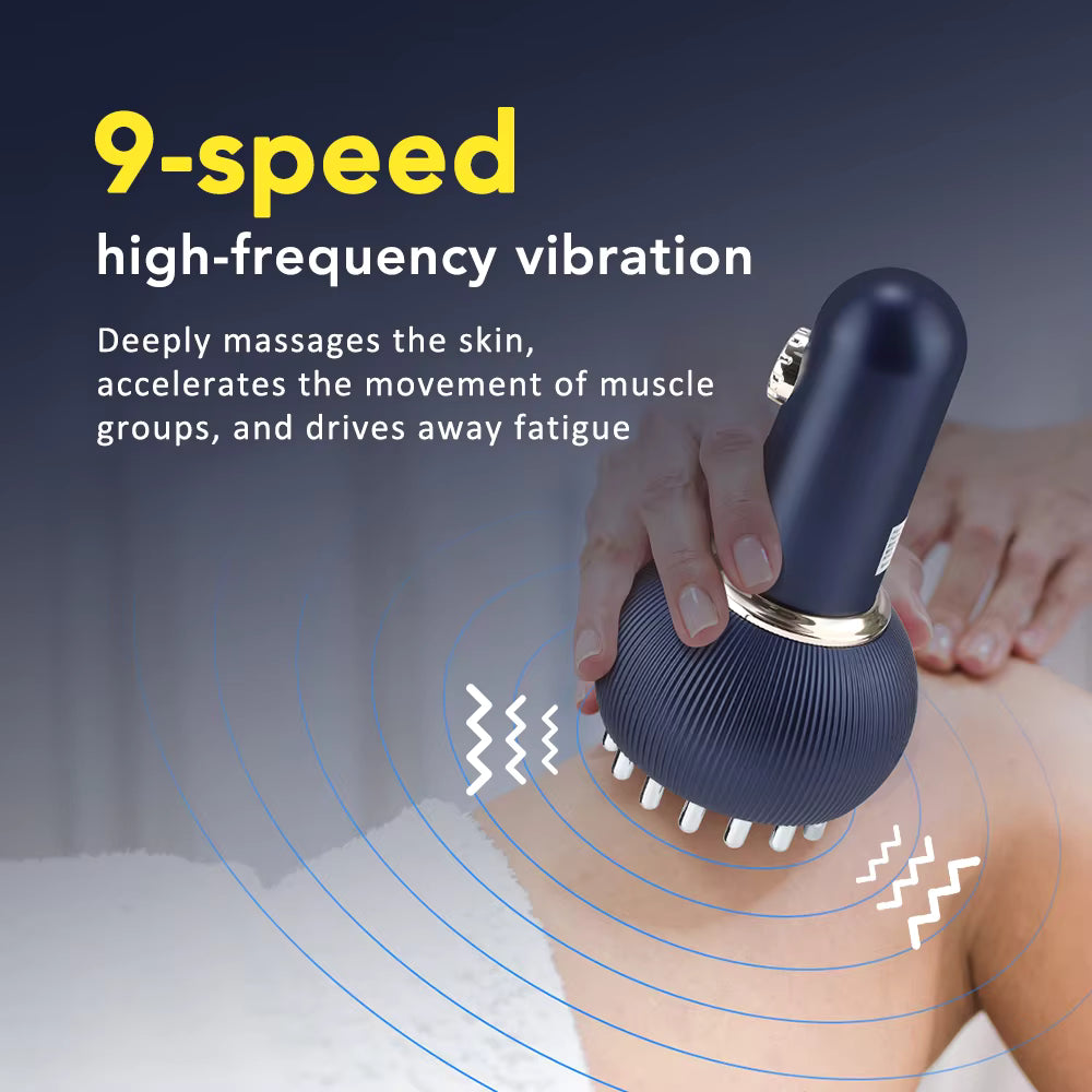 Electric Cupping & Guasha Massage Device with 9-Level Suction and Heat Therapy