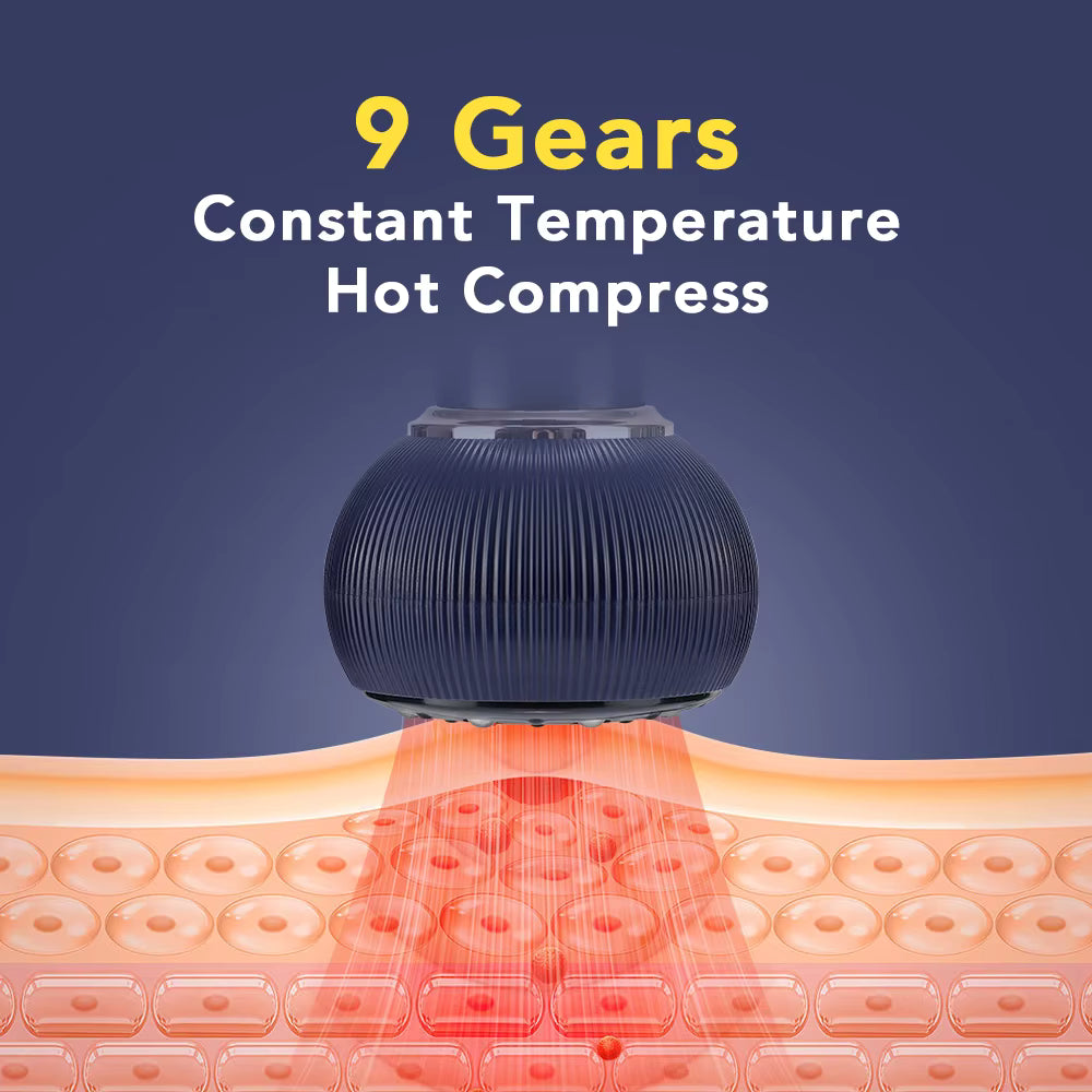 Electric Cupping & Guasha Massage Device with 9-Level Suction and Heat Therapy