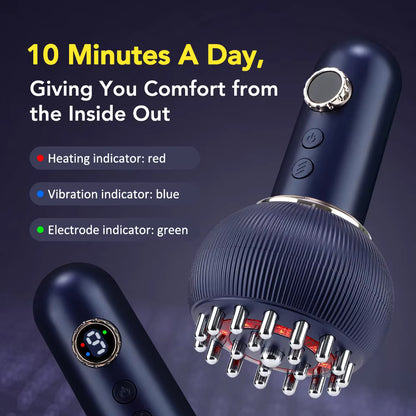 Electric Cupping & Guasha Massage Device with 9-Level Suction and Heat Therapy
