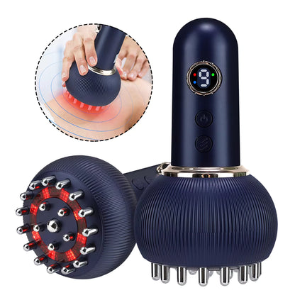 Electric Cupping & Guasha Massage Device with 9-Level Suction and Heat Therapy